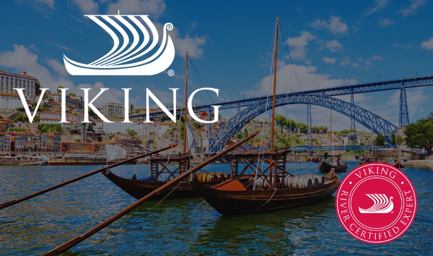 Viking river cruise ship on the Douro River